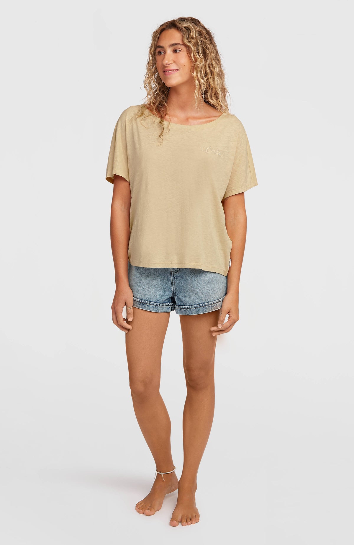 Essentials Script Scoop Neck T-Shirt - O'Neill Women