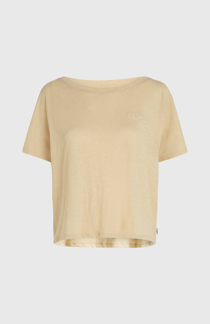 Essentials Script Scoop Neck T-Shirt - O'Neill Women