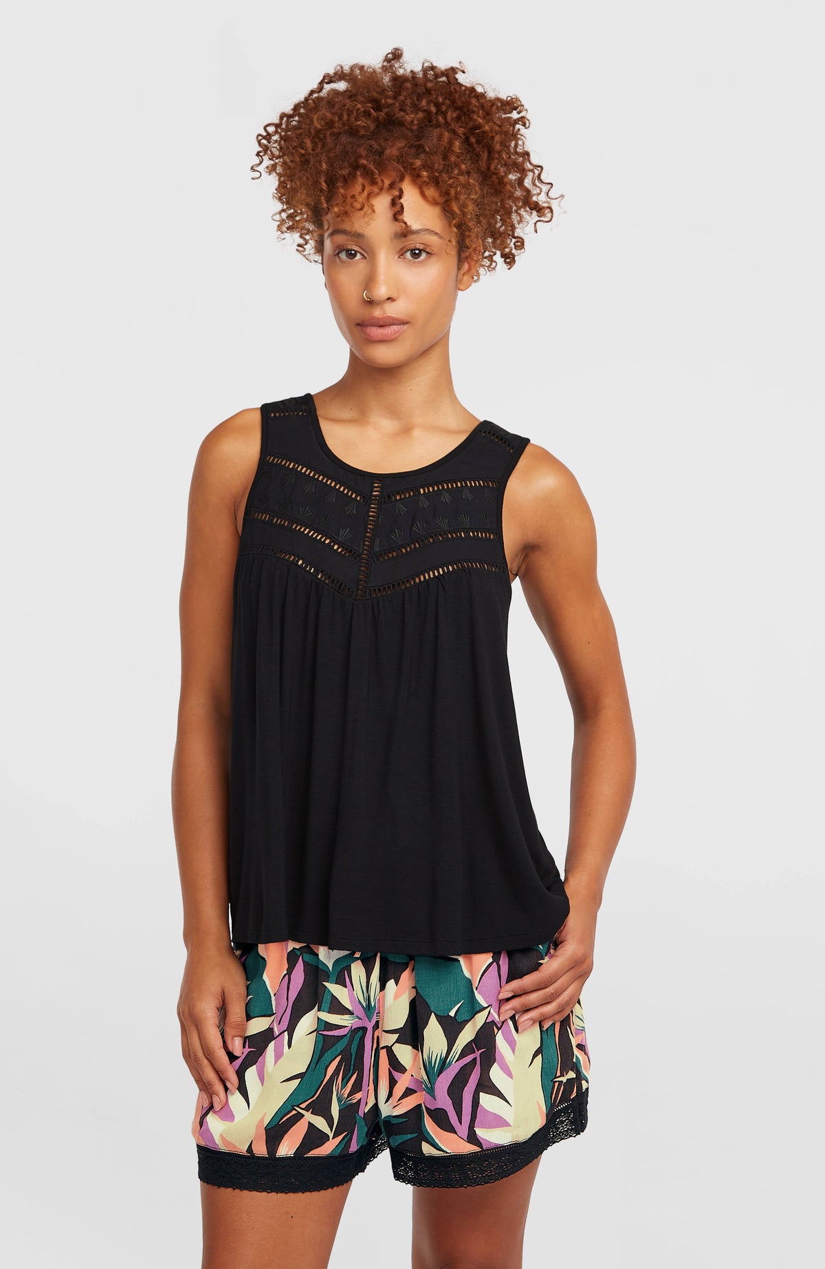 Essentials Tokeena Embroidery Tank - O'Neill Women