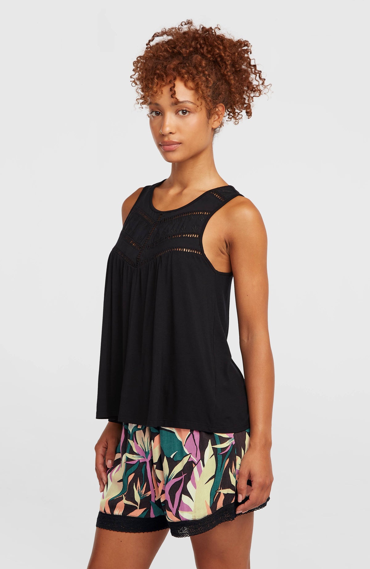 Essentials Tokeena Embroidery Tank - O'Neill Women