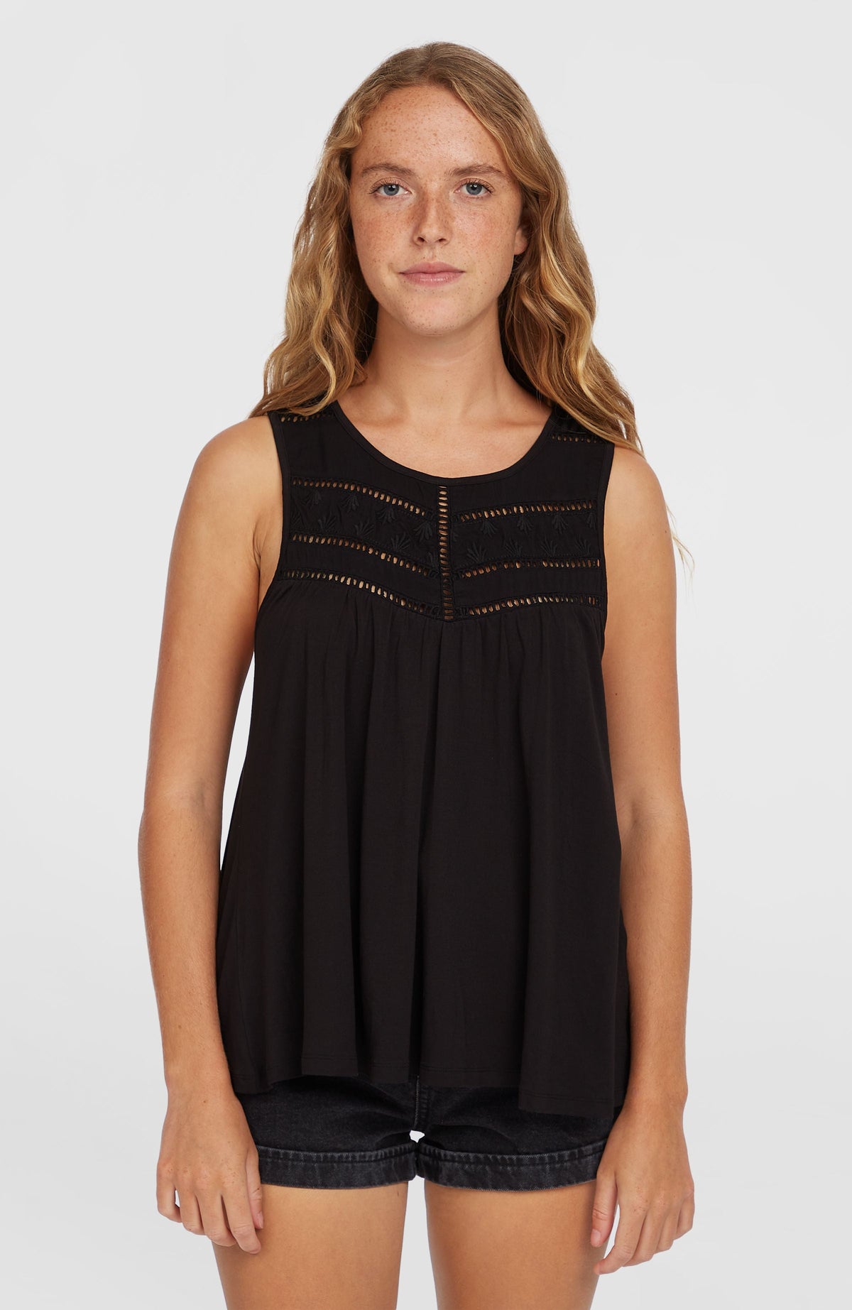 Essentials Tokeena Embroidery Tank - O'Neill Women
