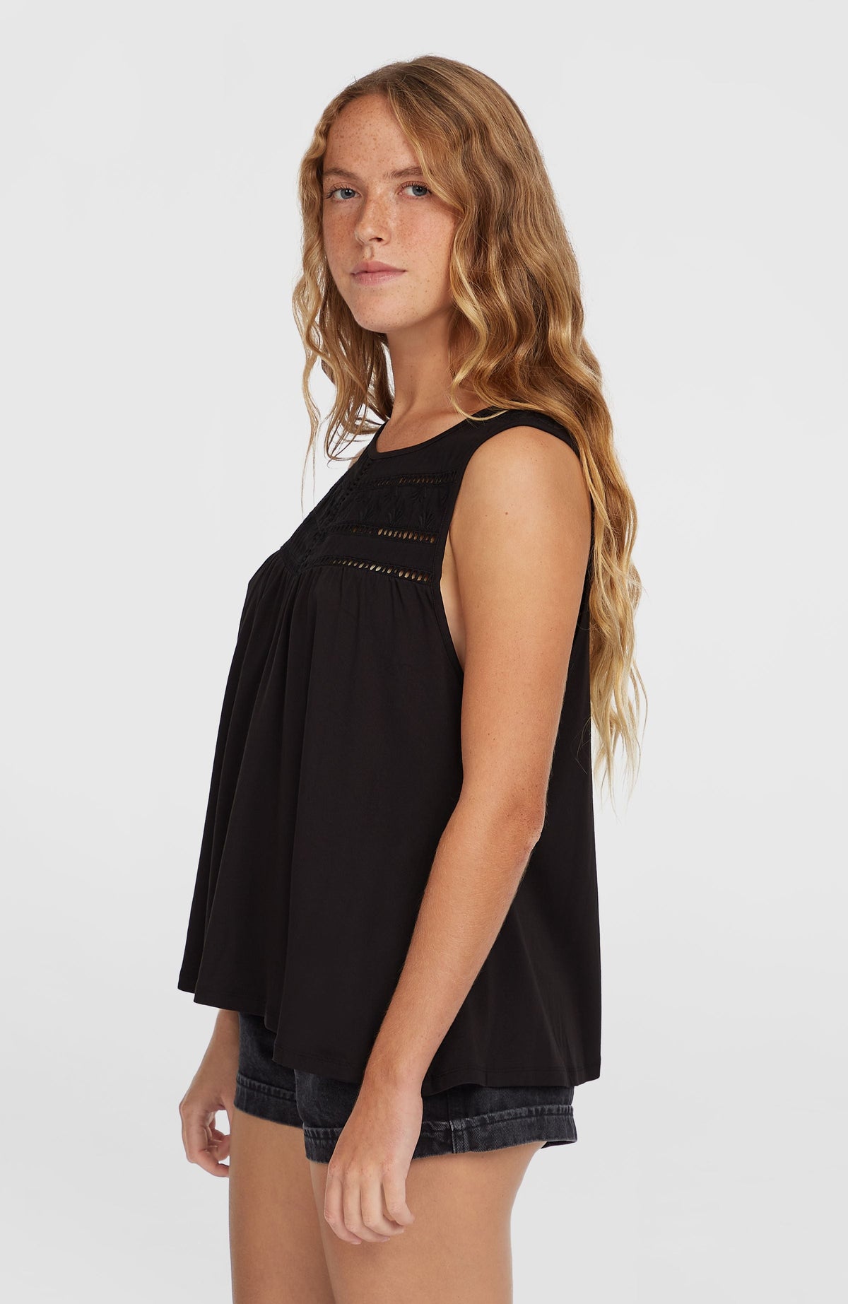 Essentials Tokeena Embroidery Tank - O'Neill Women