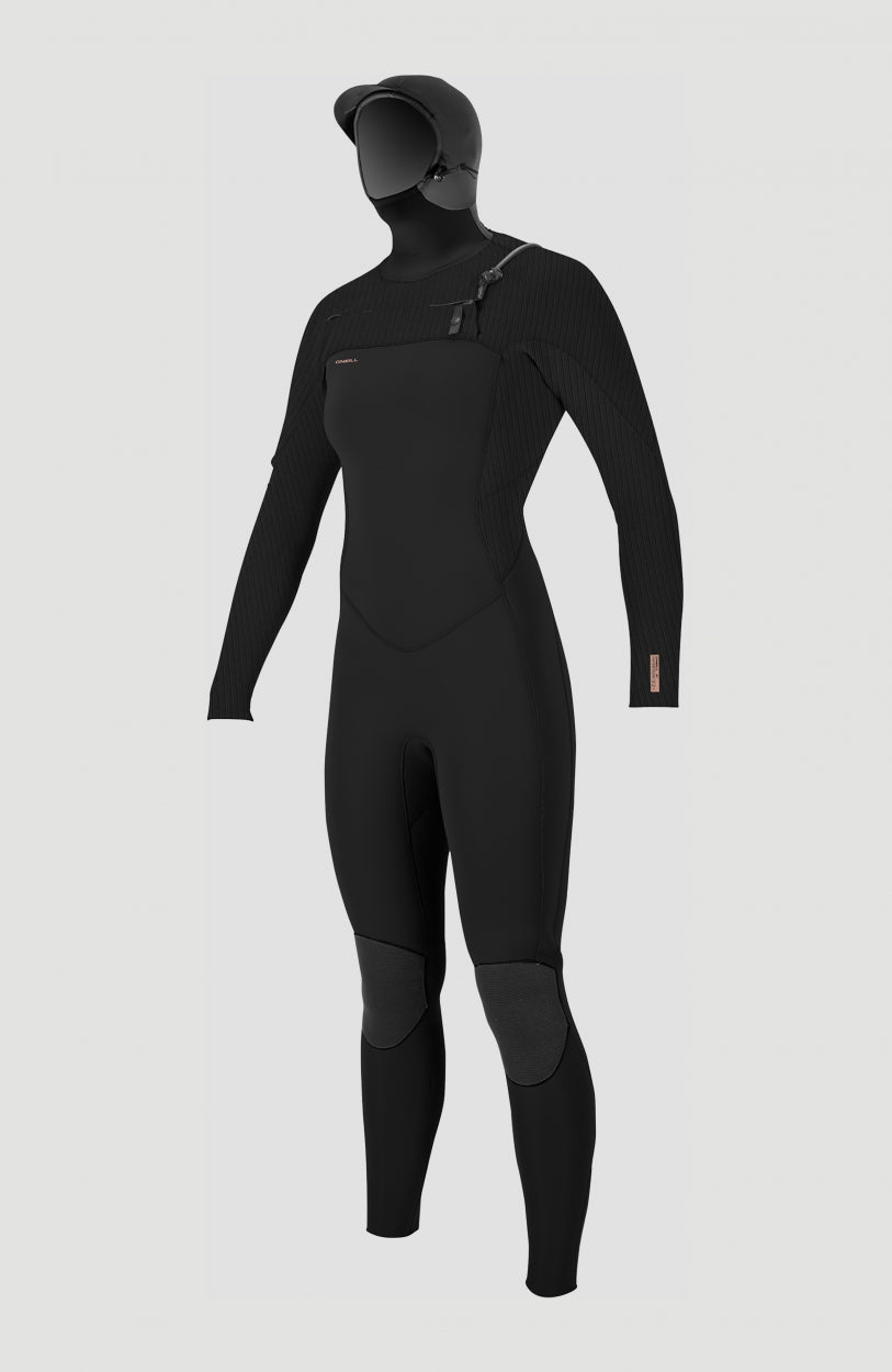 Hyperfreak Plus 5/4mm Chest Zip Full Wetsuit with Hood - O'Neill Women|Wetsuits